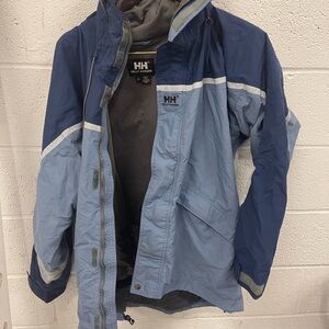 Helly Hansen Light Blue and Navy Jacket